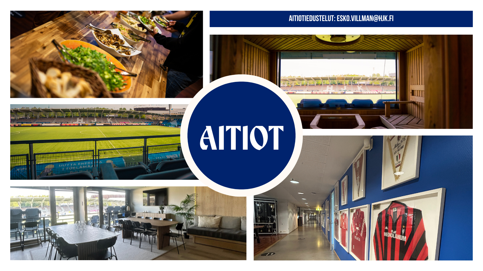 Voiko jalkapallo aitioon tilata catering-palvelun?